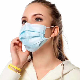 Earloop respirabile protezione la maschera, la maschera chirurgica blu Eco antipolvere amichevole