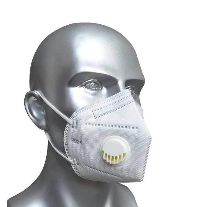 La valvola respirante Ffp2 pieghevole maschera tre strati di filtrazione batterica della protezione