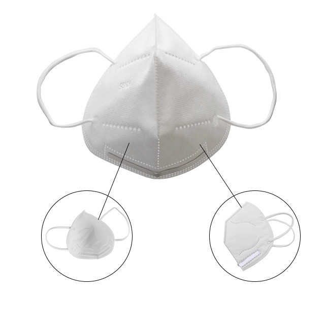Maschera pieghevole impermeabile N95 Ffp2 cinque batterici materiali di strato anti